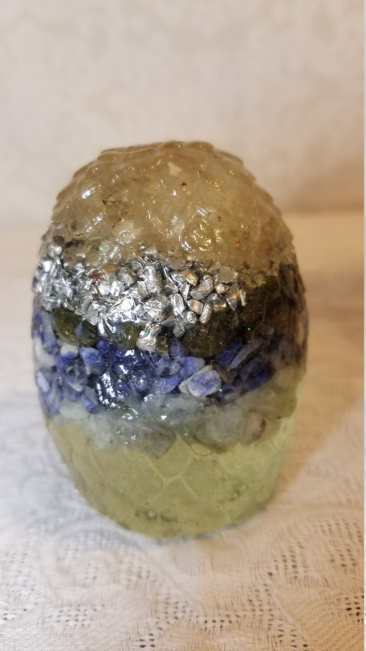 Blue and White Dragon Egg / Orgone