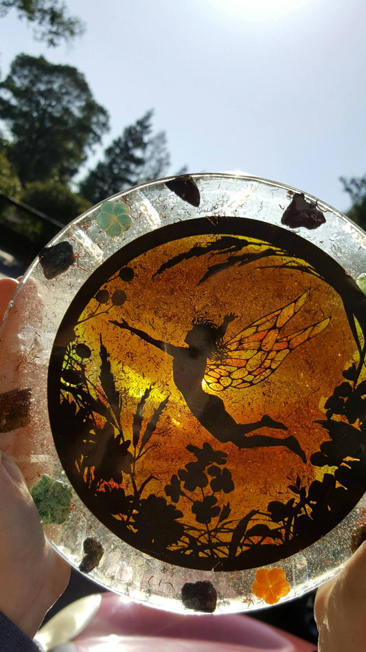 Fairy Plate / Orgone /Crystals