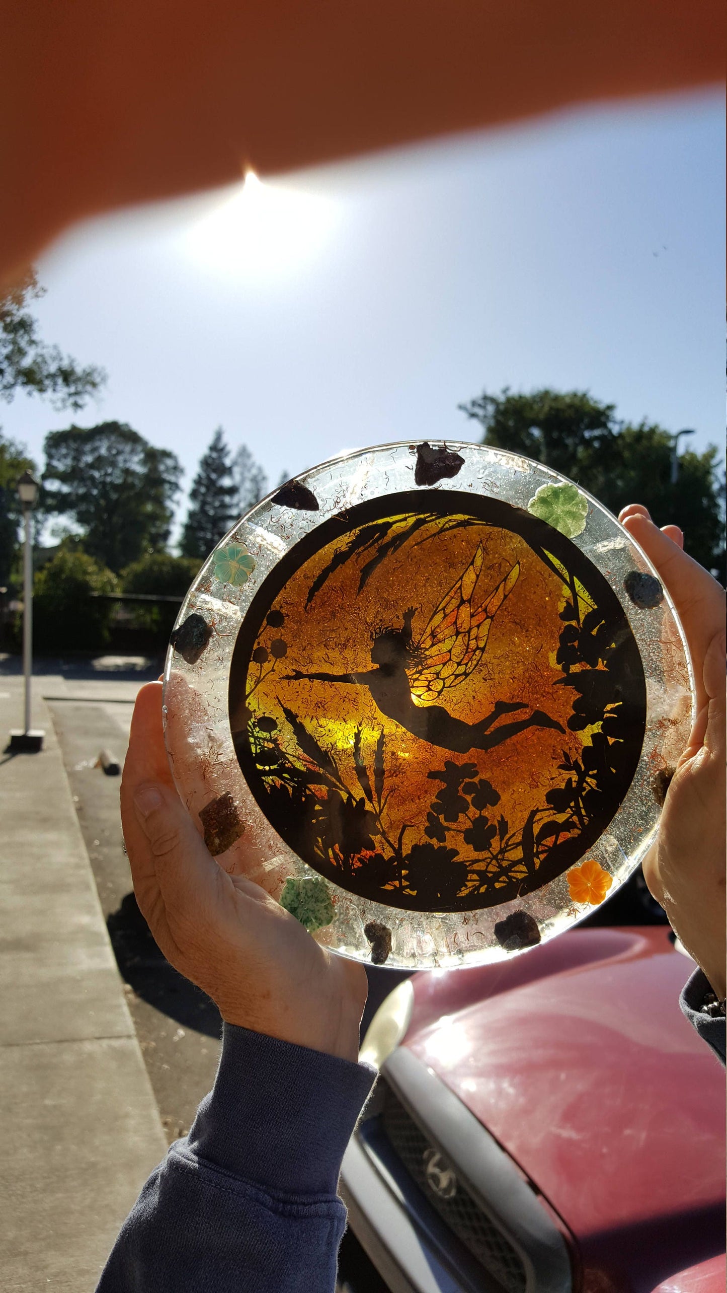 Fairy Plate / Orgone /Crystals