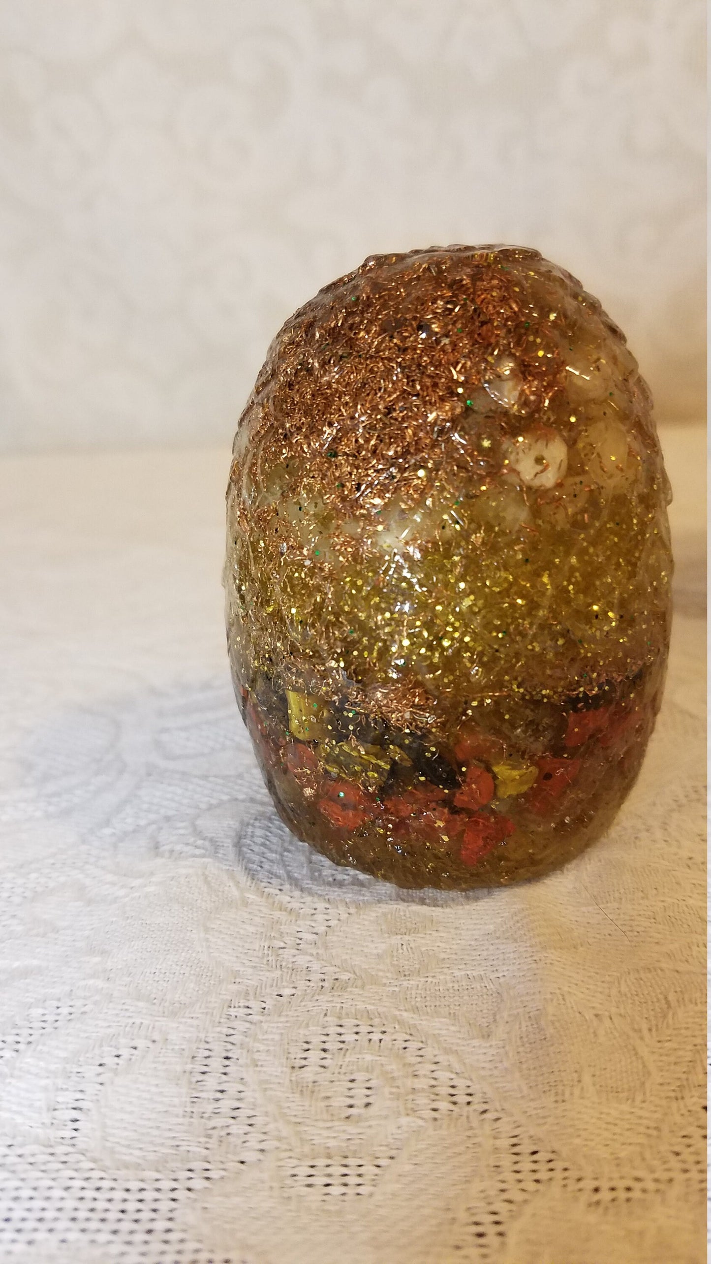 Copper and Red Dragon Egg / Orgone