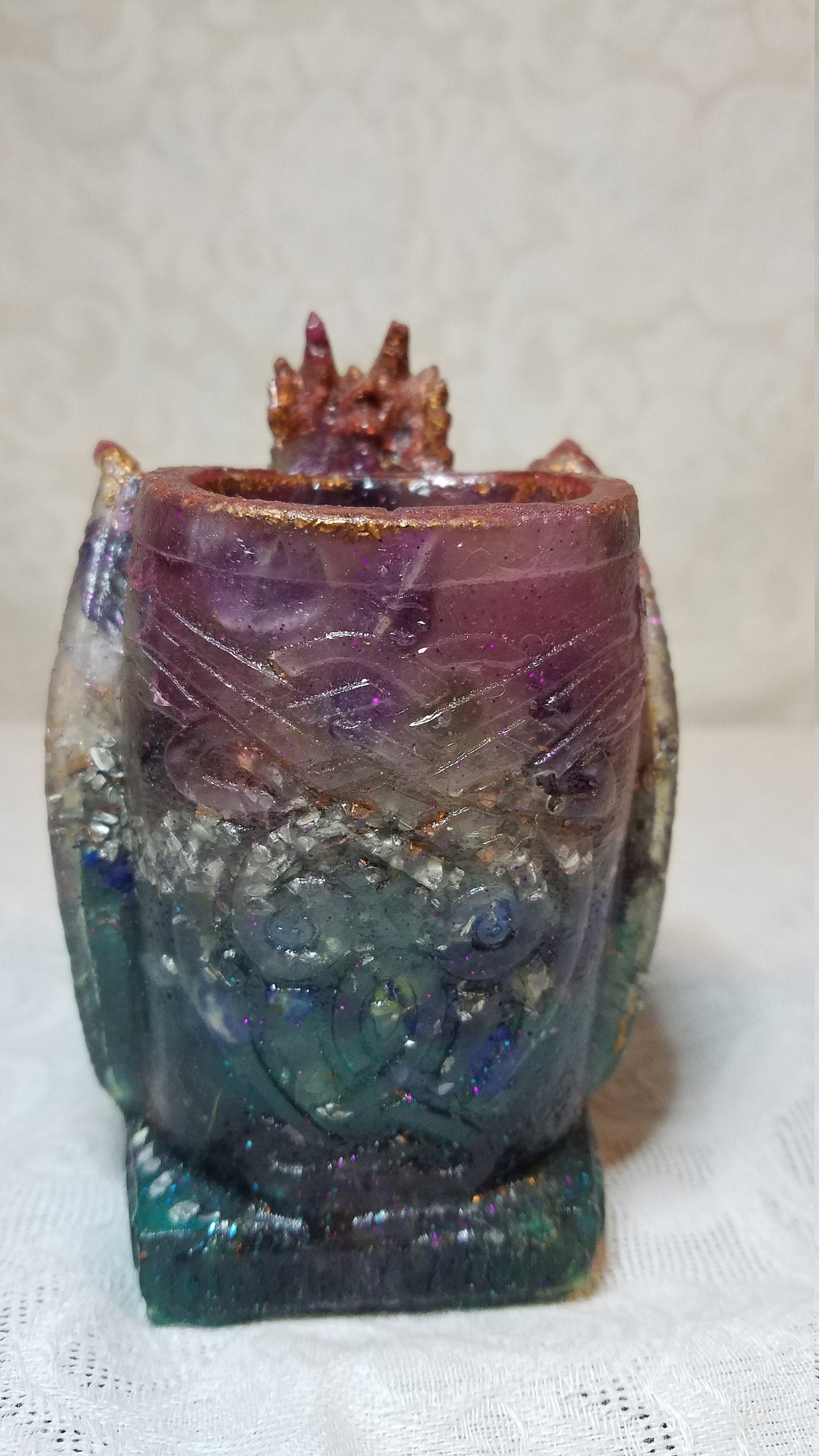 Aiyana / Orgone / Dragon Candle Holder