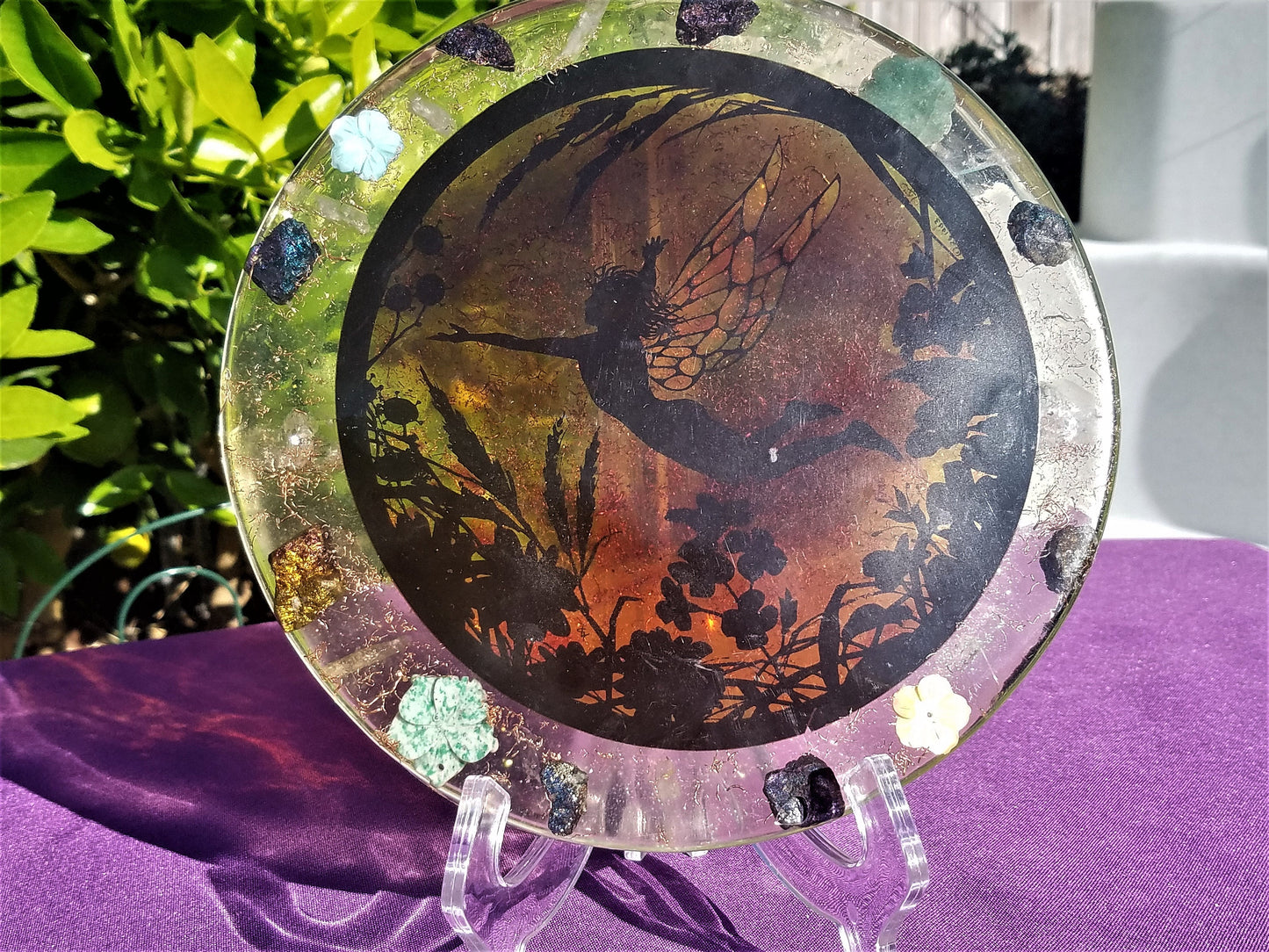 Fairy Plate / Orgone /Crystals