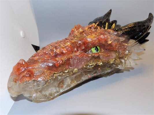 Kamani Large Orgone Dragon Head
