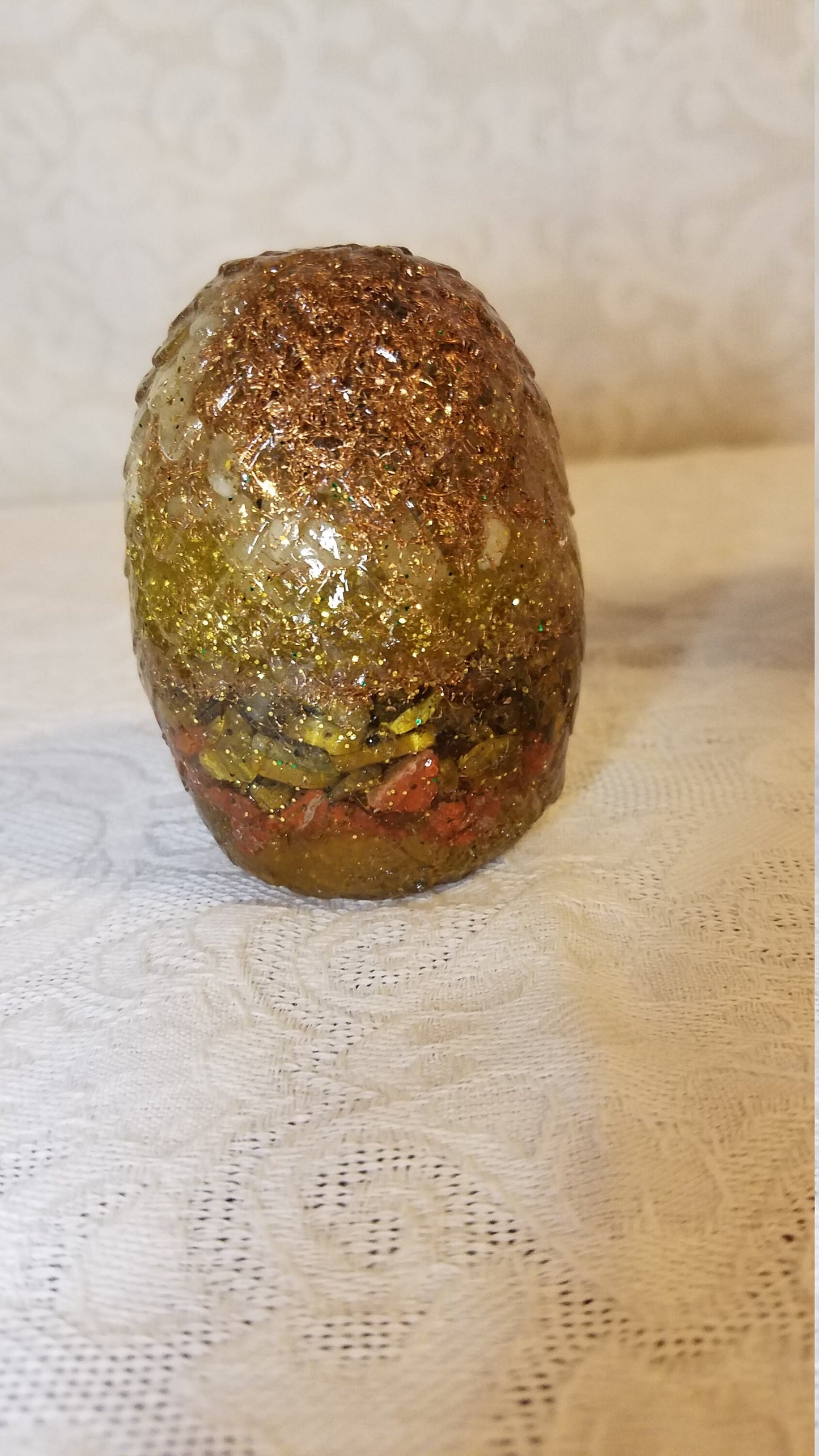 Copper and Red Dragon Egg / Orgone