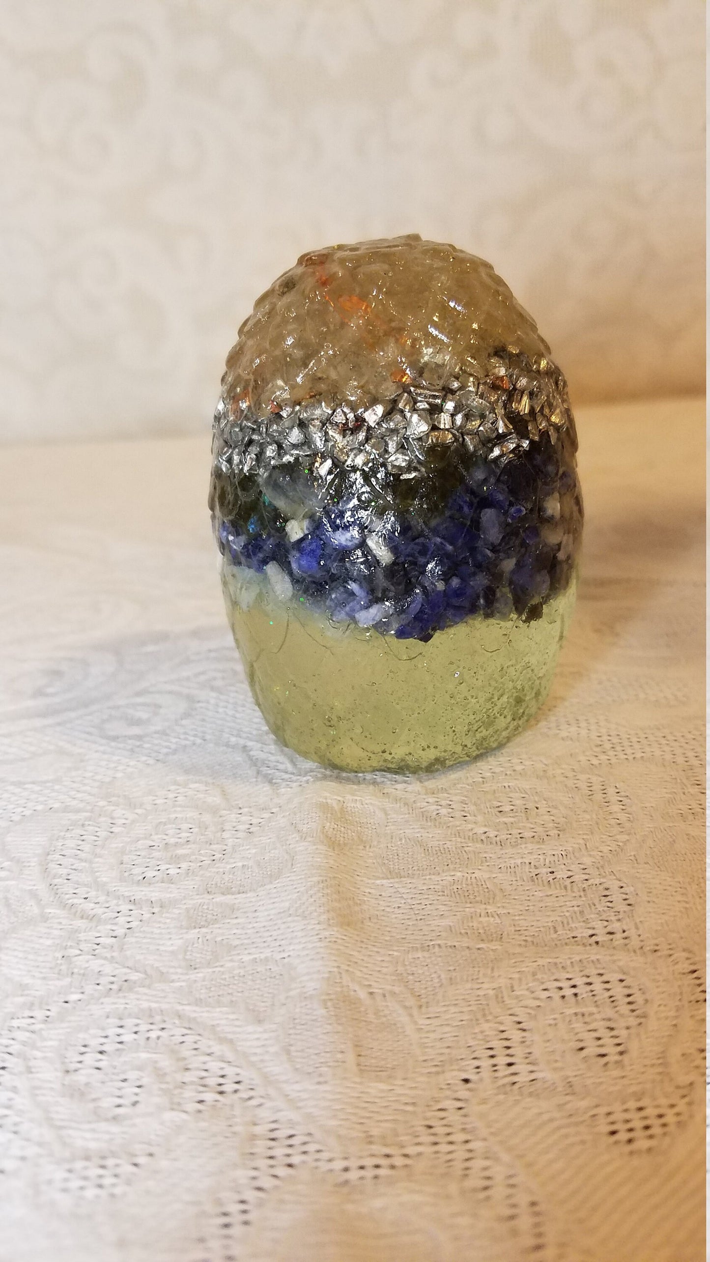 Blue and White Dragon Egg / Orgone